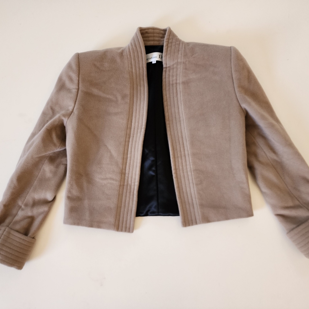 Christian Dior Elegant Tan Women's Jacket-Size Small(Fits Like XS)
